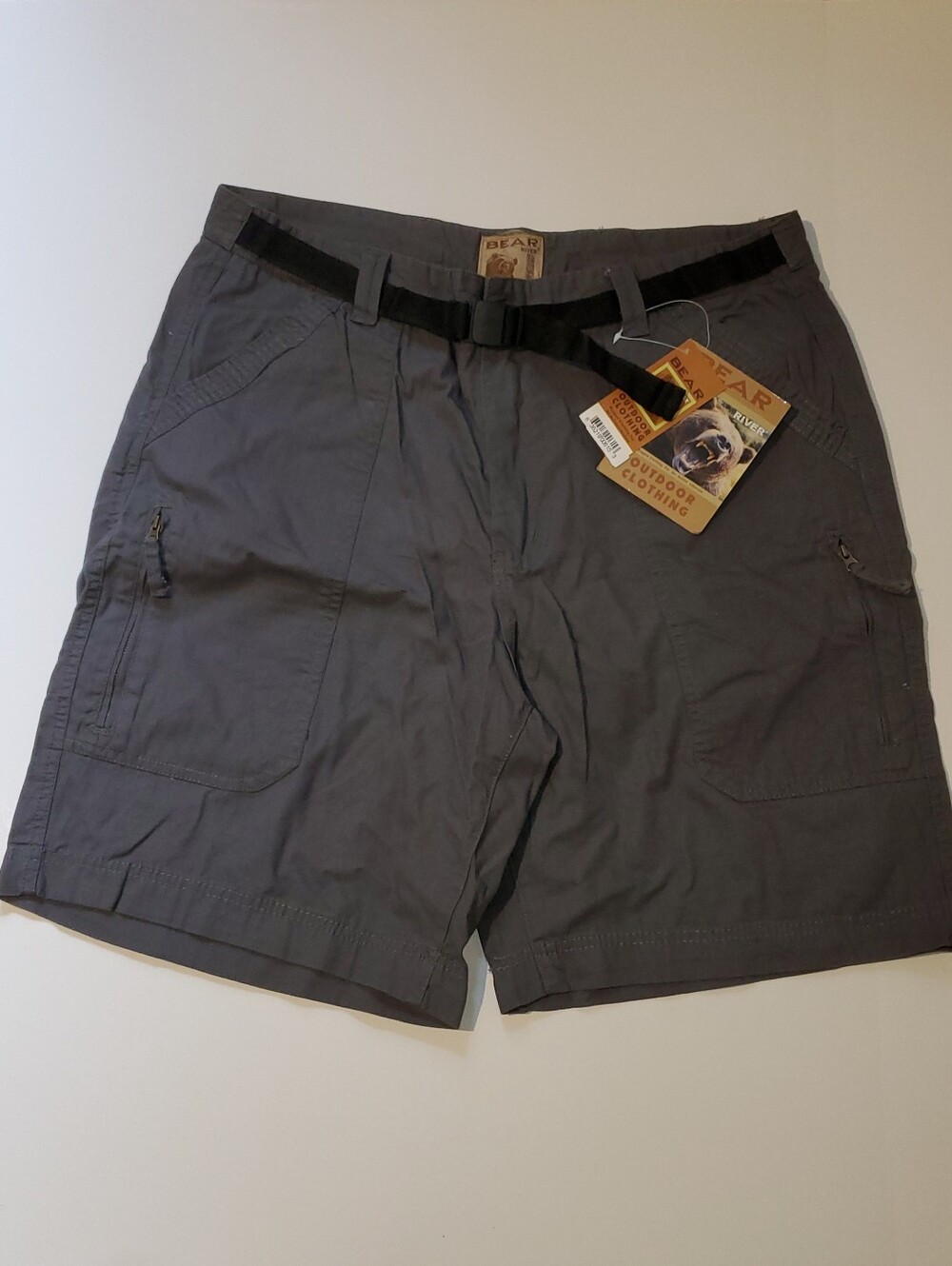 Bear River Men’s Gray Outdoor Utility Shorts Size 36